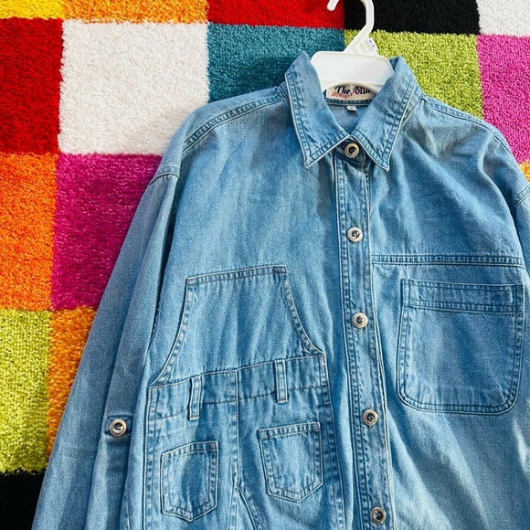 Vintage Denim Overall Button Down - Picture 2 of 6